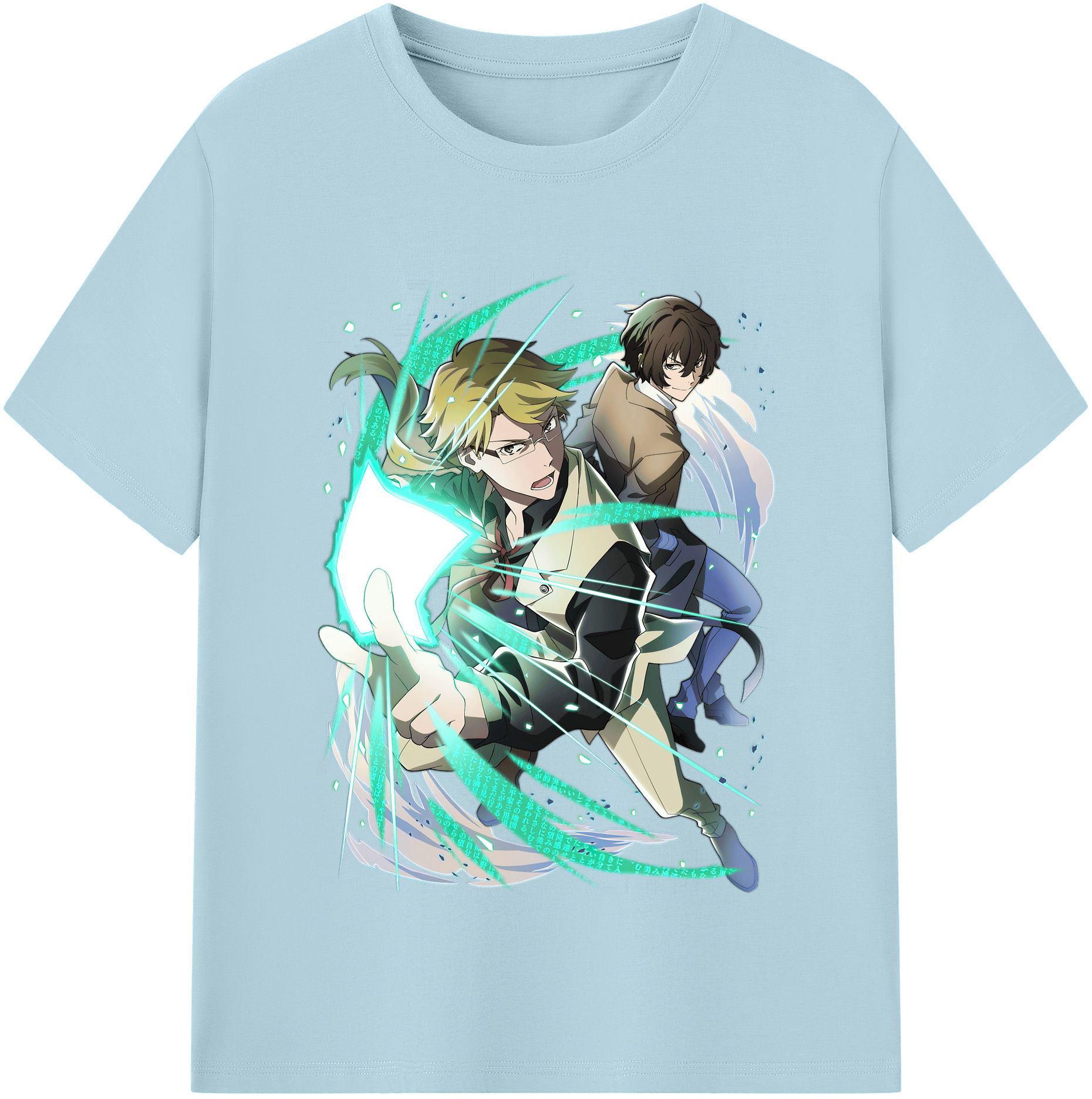 （画像用） 文豪ストレイドッグス Bungo Stray Dogs 綿100％半袖Tシャツ（フロントプリント）